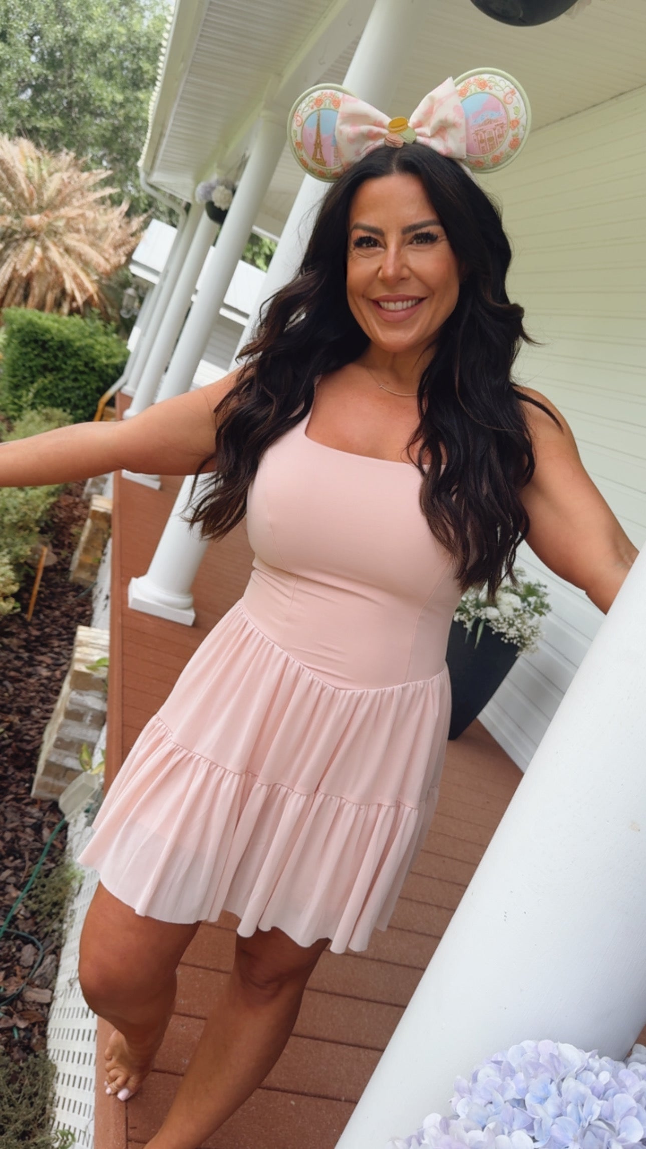 pink athletic dress Petunia and strength in every form Butter Athletic Dress, Sonic Pink