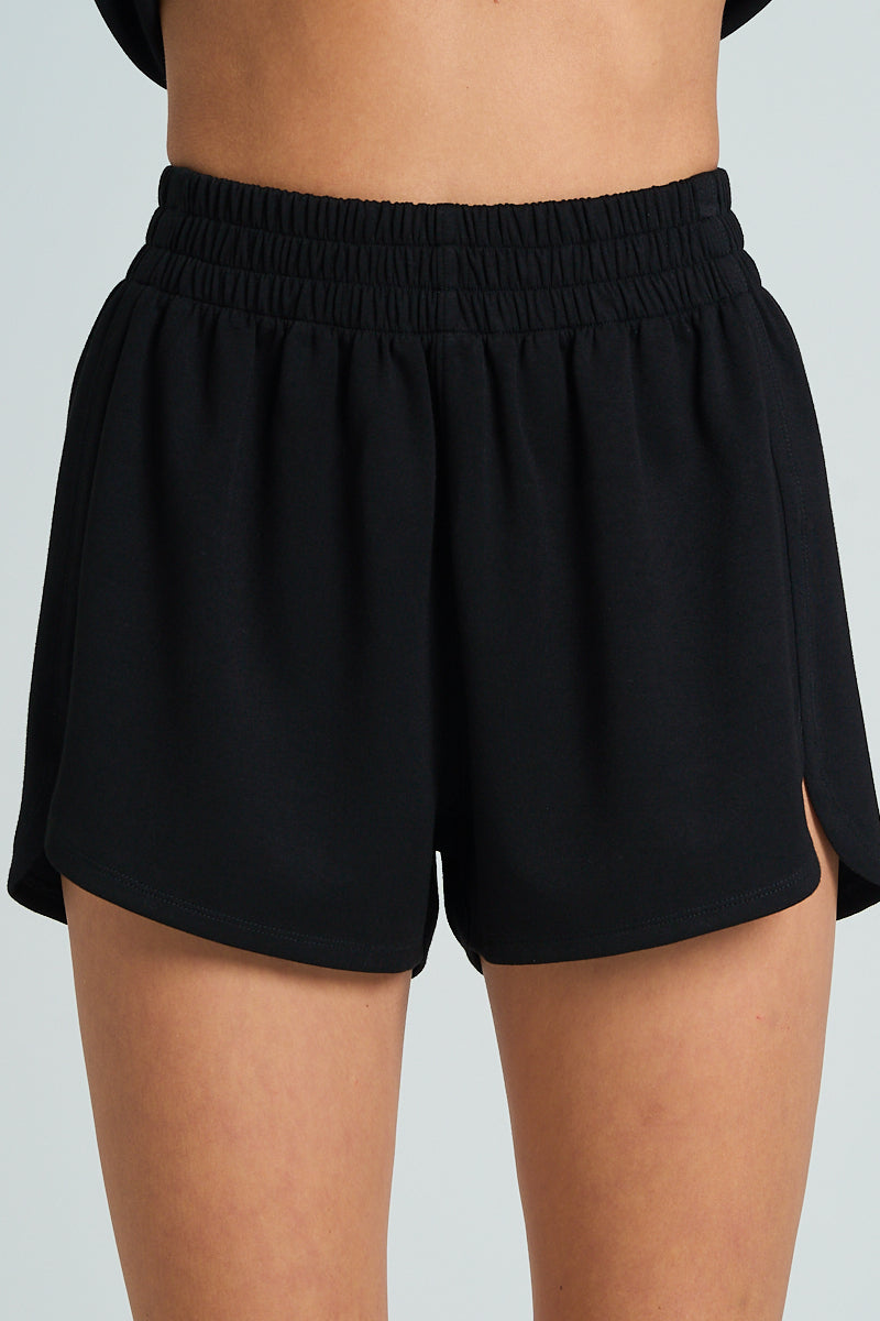 The Greii Black Signature Soft Shorts 30a