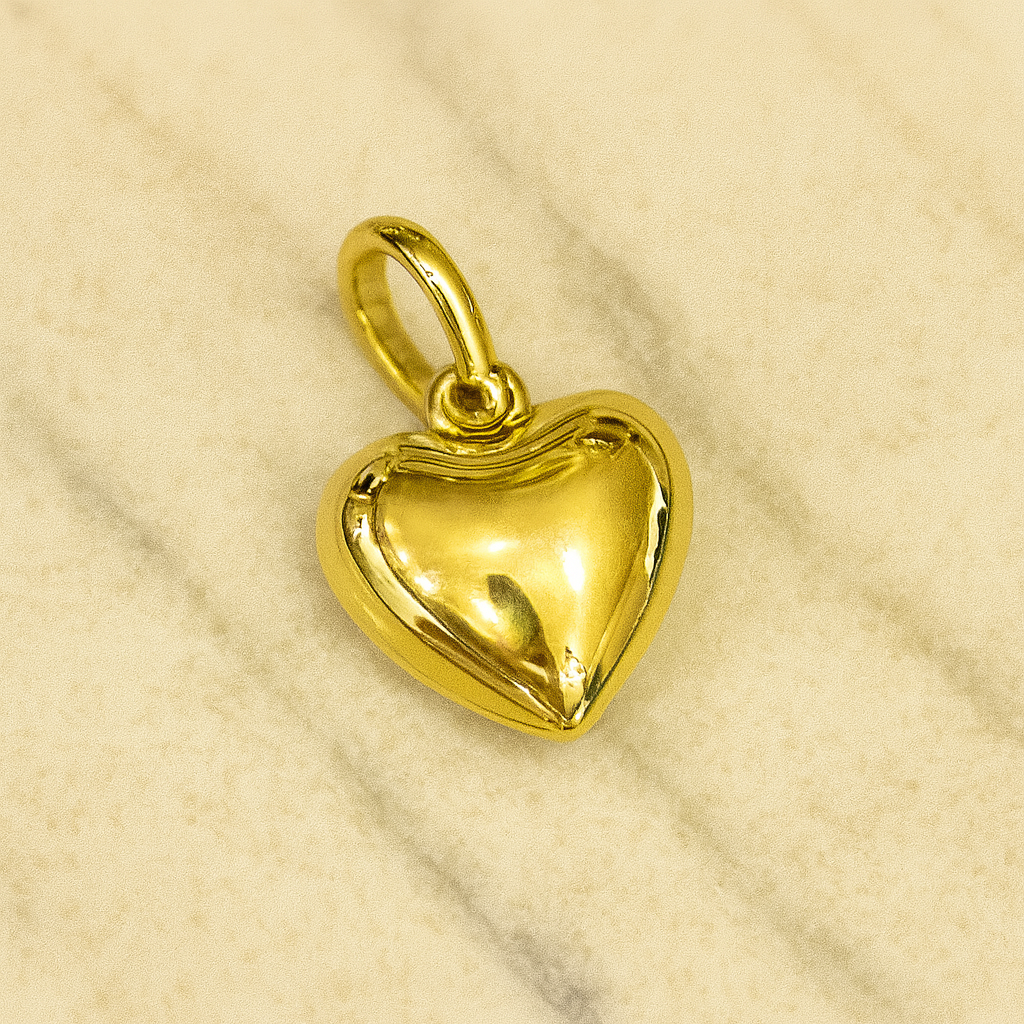 Bella Neane Gold Bubble Heart Charm