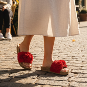 Corky Wild Child Red Flower Sandals
