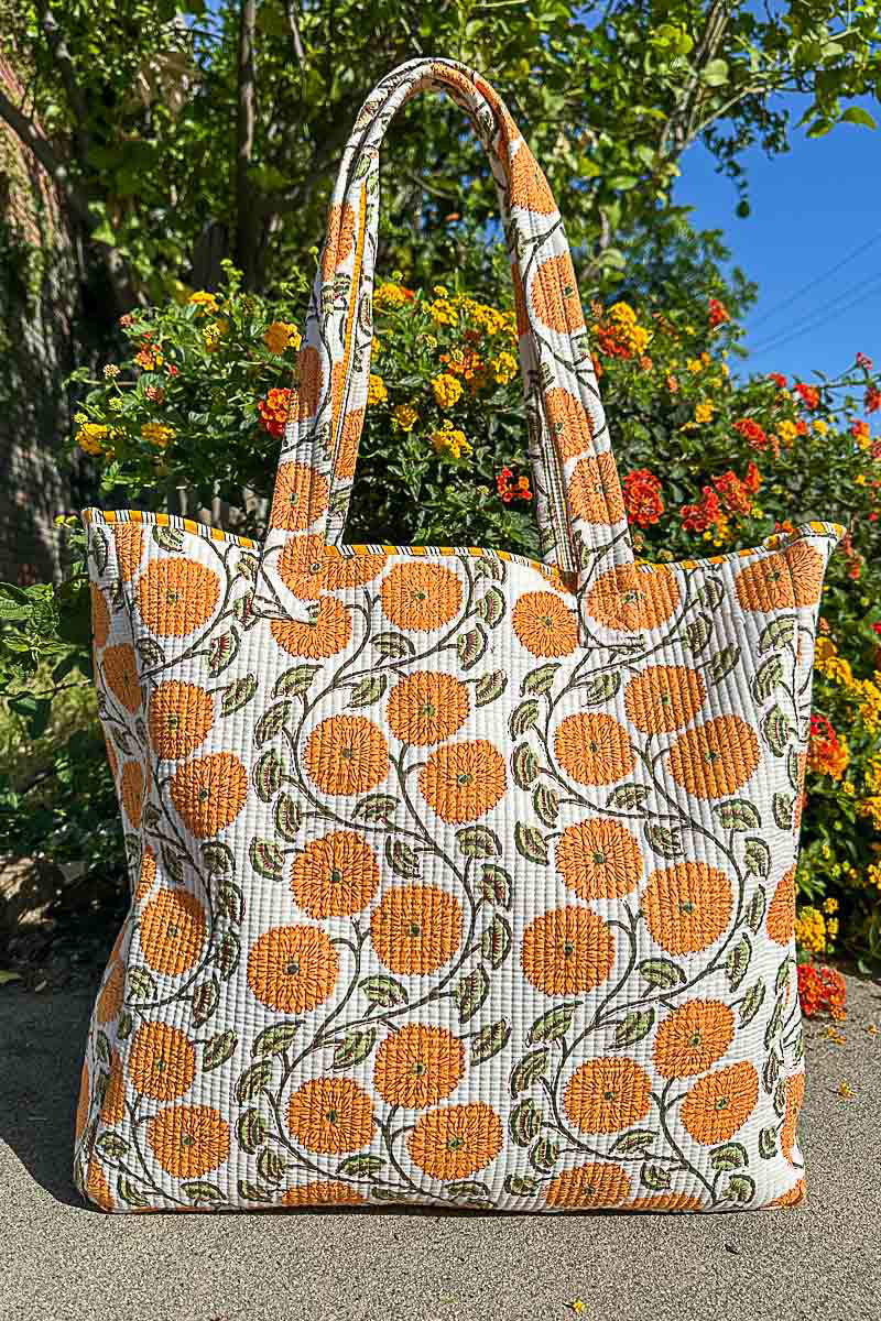 POL Honey Floral Tote