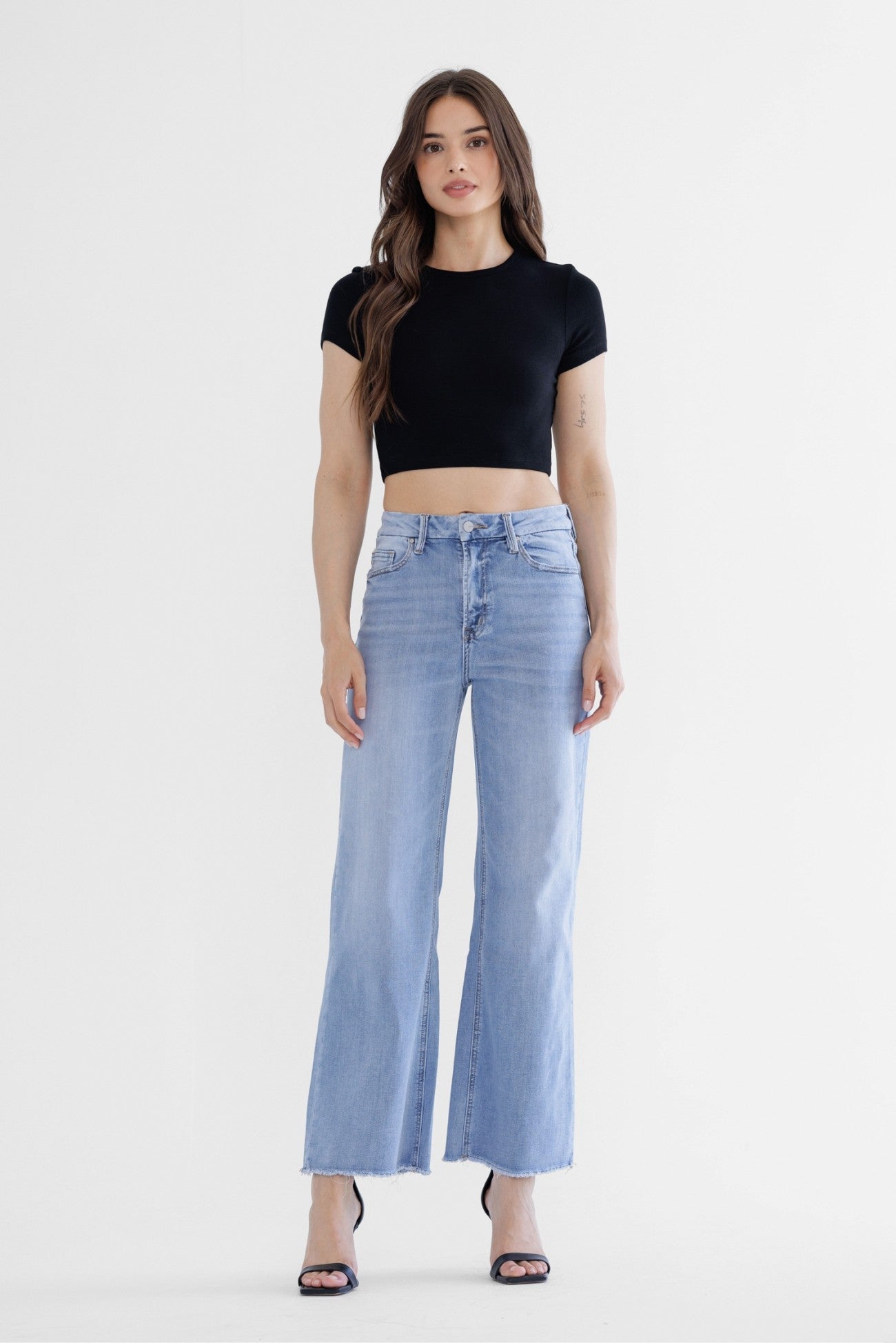 Mica Denim Super High Wide Leg Soft Jeans 30a