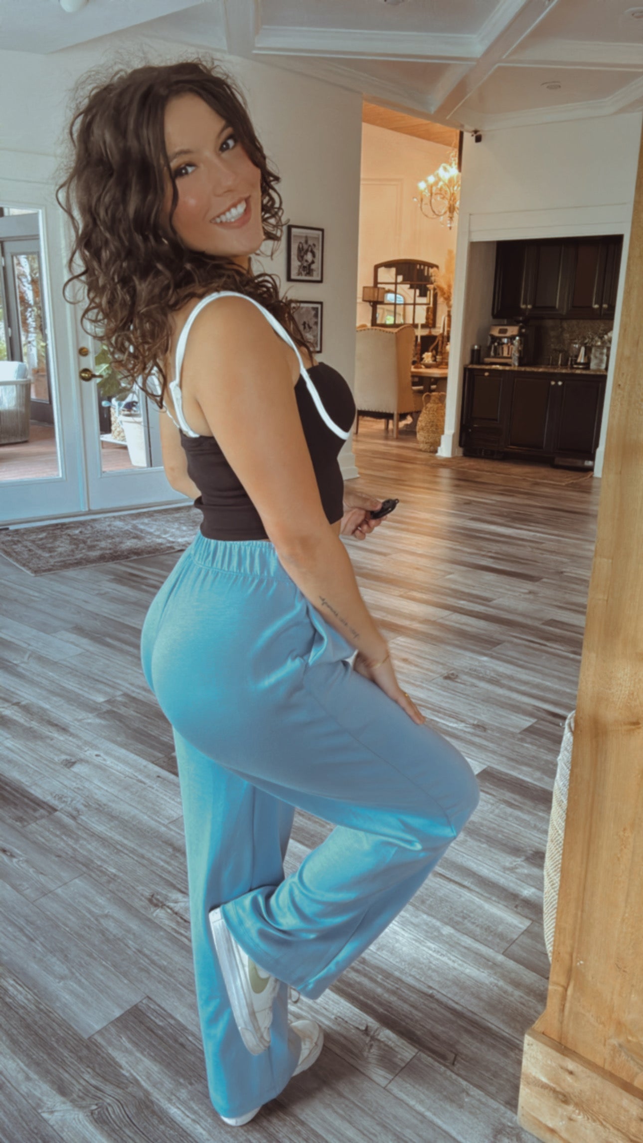 Ultra Soft Light Blue Cooling Joggers