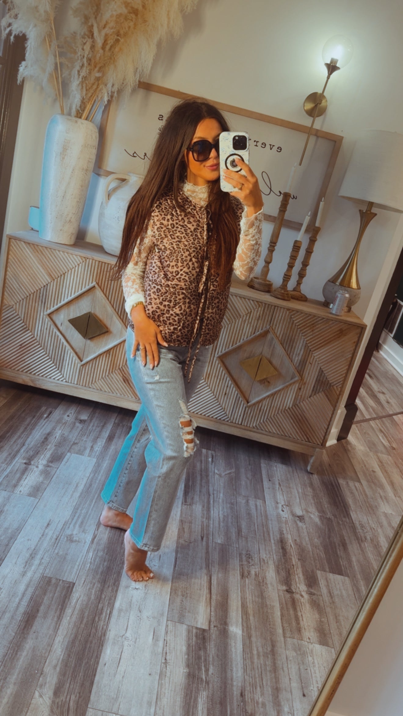 Ivory Lace Floral Top