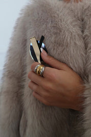 TWO TONED DOME RING ￼