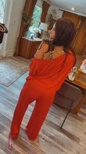 Red Ultra Soft Rae Mode Top