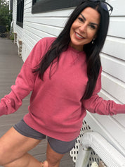 Barn Red Ultra Soft Loose Fit Crewneck