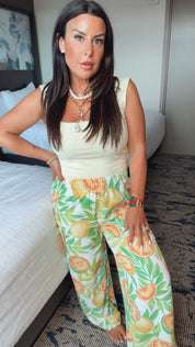 Chic Loose fit Lemon Pants