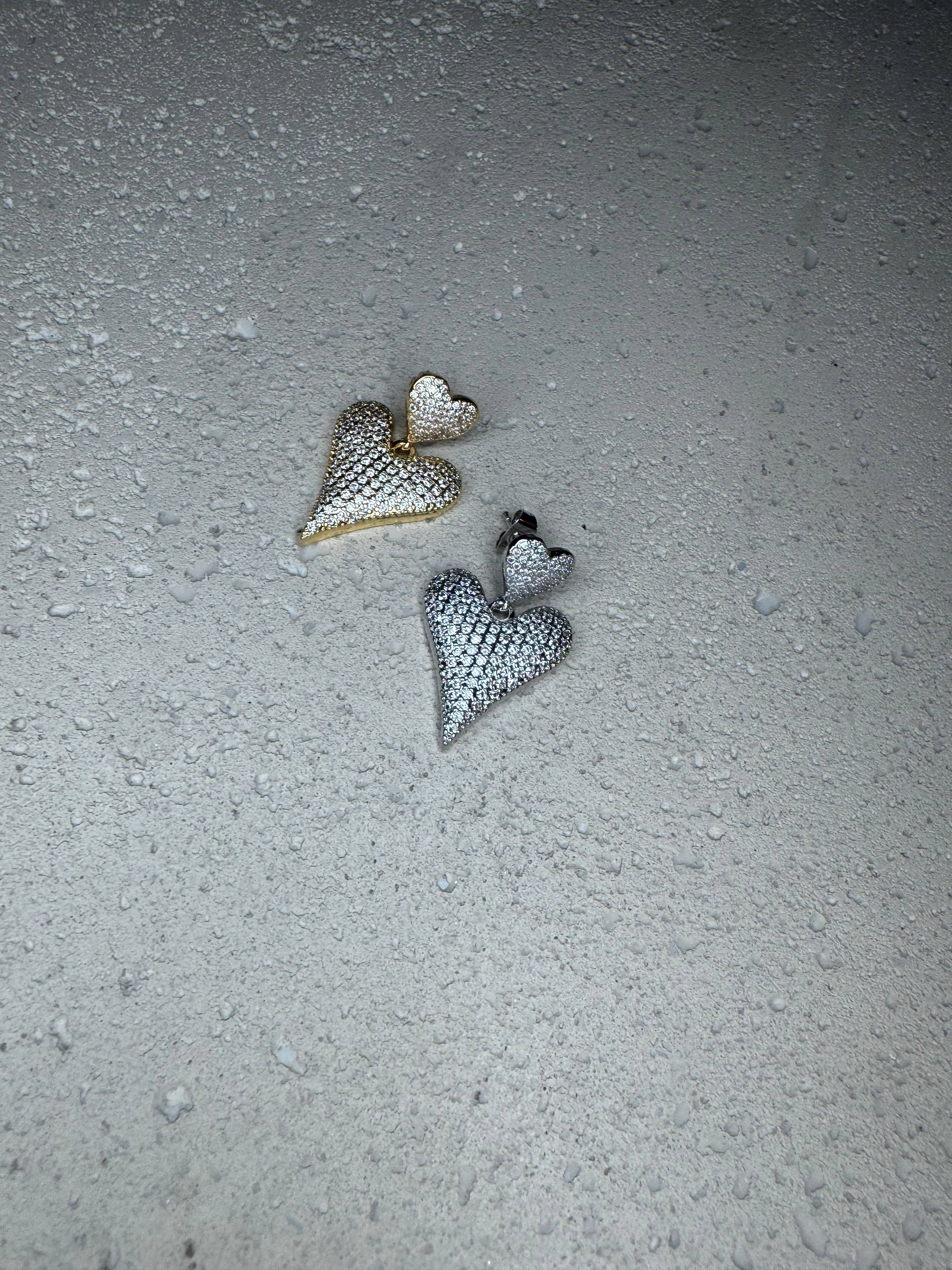 B.B.Lila Heart Hug Earrings
