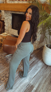 Heaven Soft Sage Straight Leg Joggers