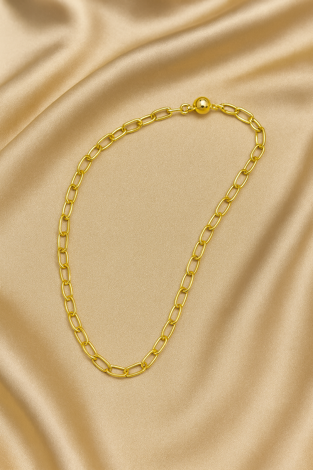 Bella Neane Oval Chain Link Necklace