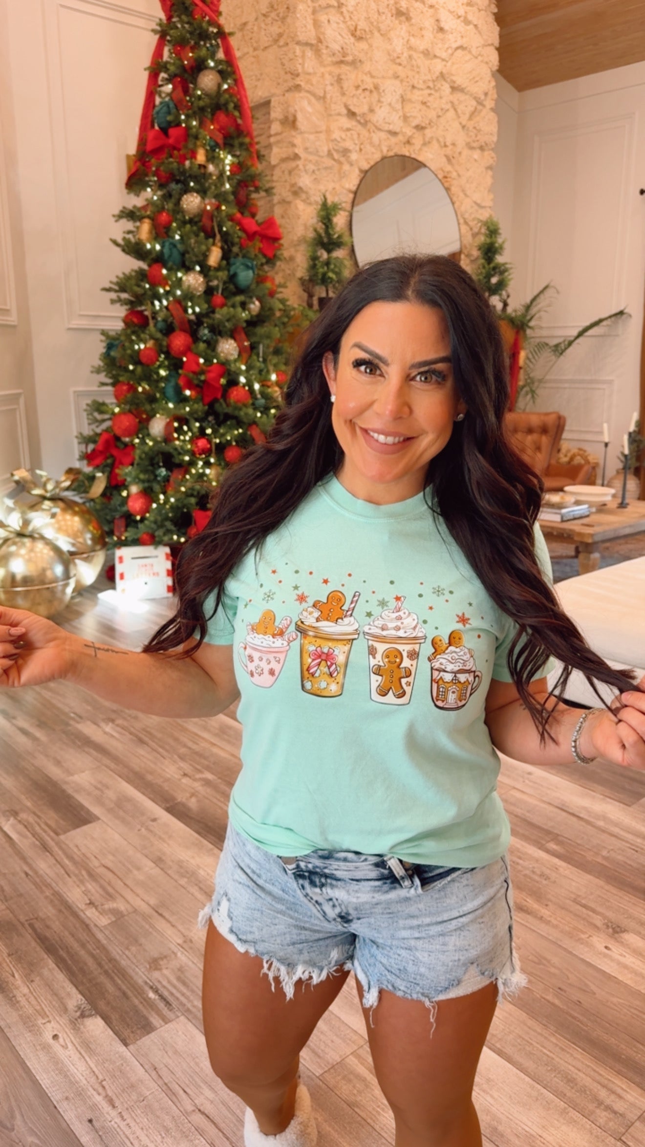 Gingerbread Drinks Graphic Tee