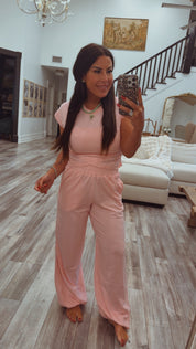 Light Pink Crop Top and Jogger Rae Mode Set