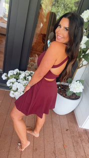 Heaven Soft Plum Athletic Skort Dress