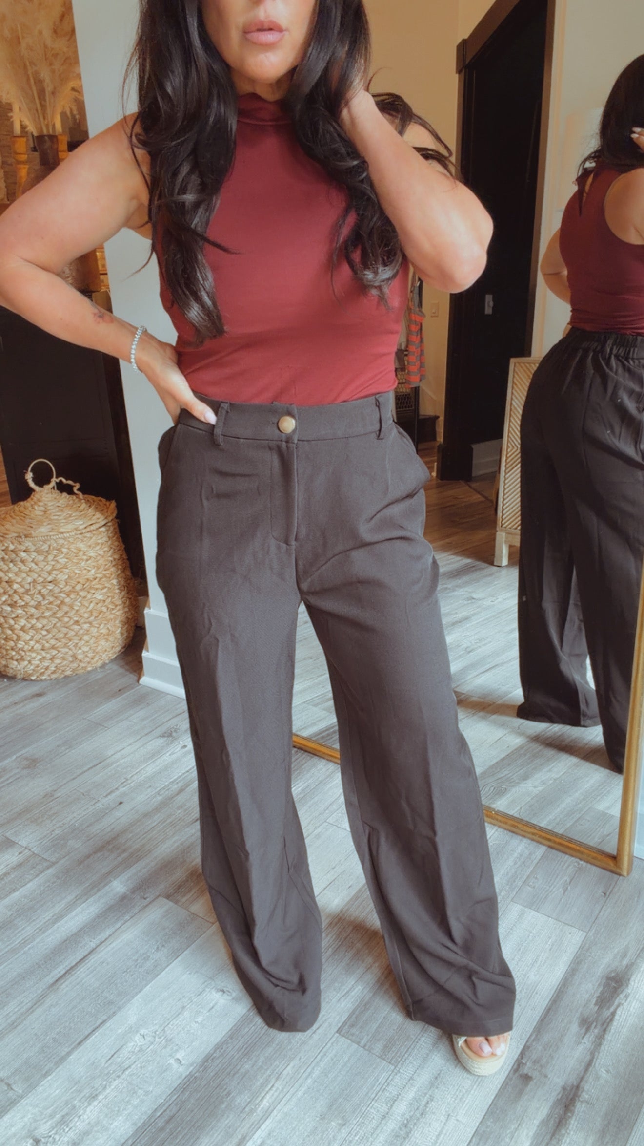Chic Wide Leg Slacks