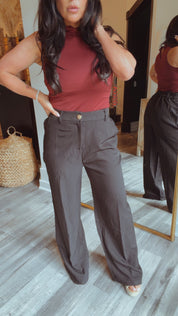 Chic Wide Leg Slacks