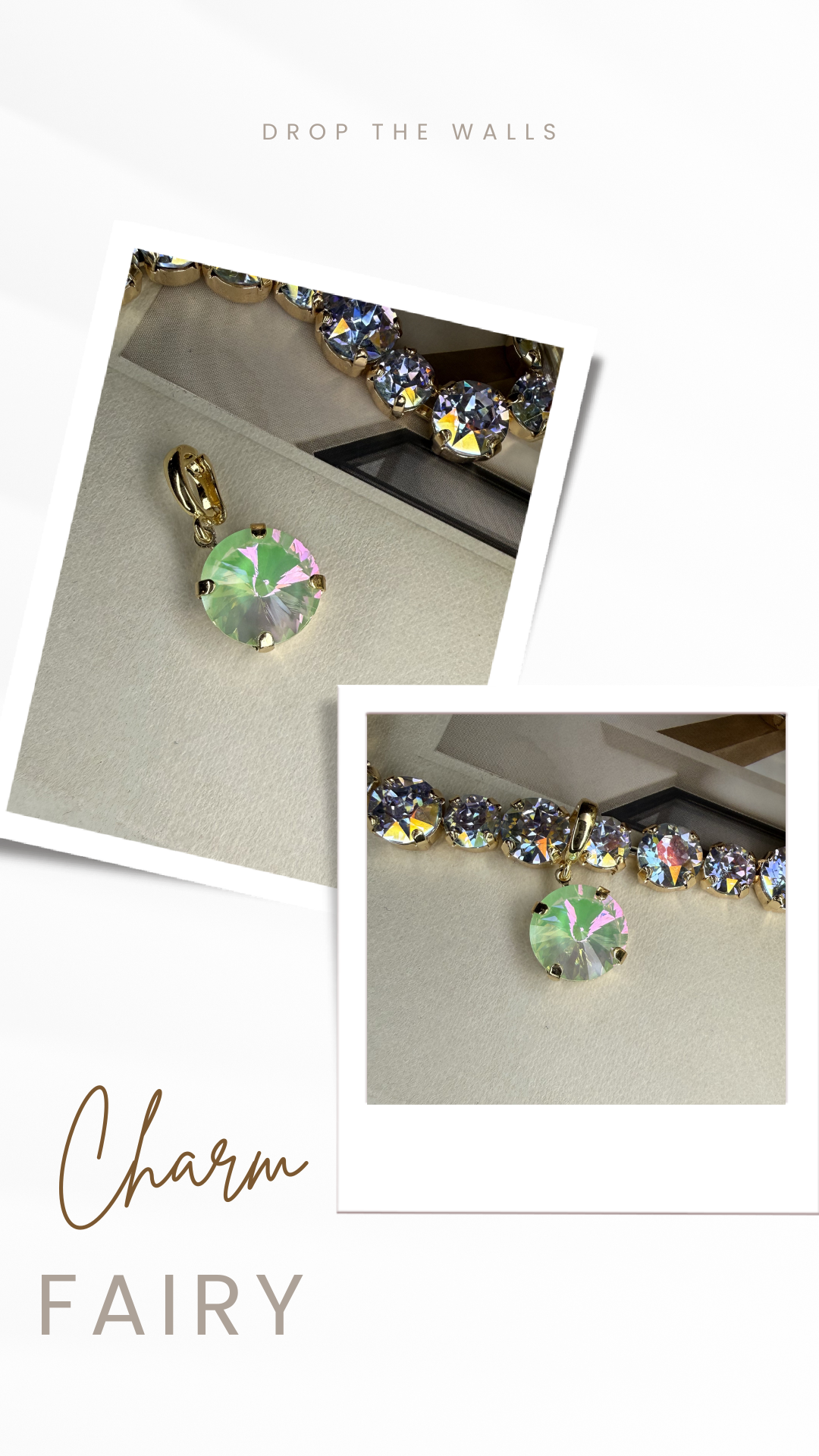 Diva Crystal Pendant 14mm Charm