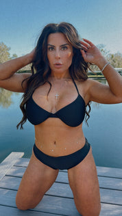 Sassy Black Jeaneane's Custom Scrunch Bikini Bottom