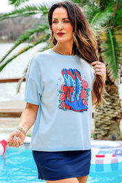 Patriotic Boots Waffle Tee