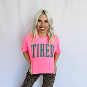 *Tired Graphic Tee D-1091