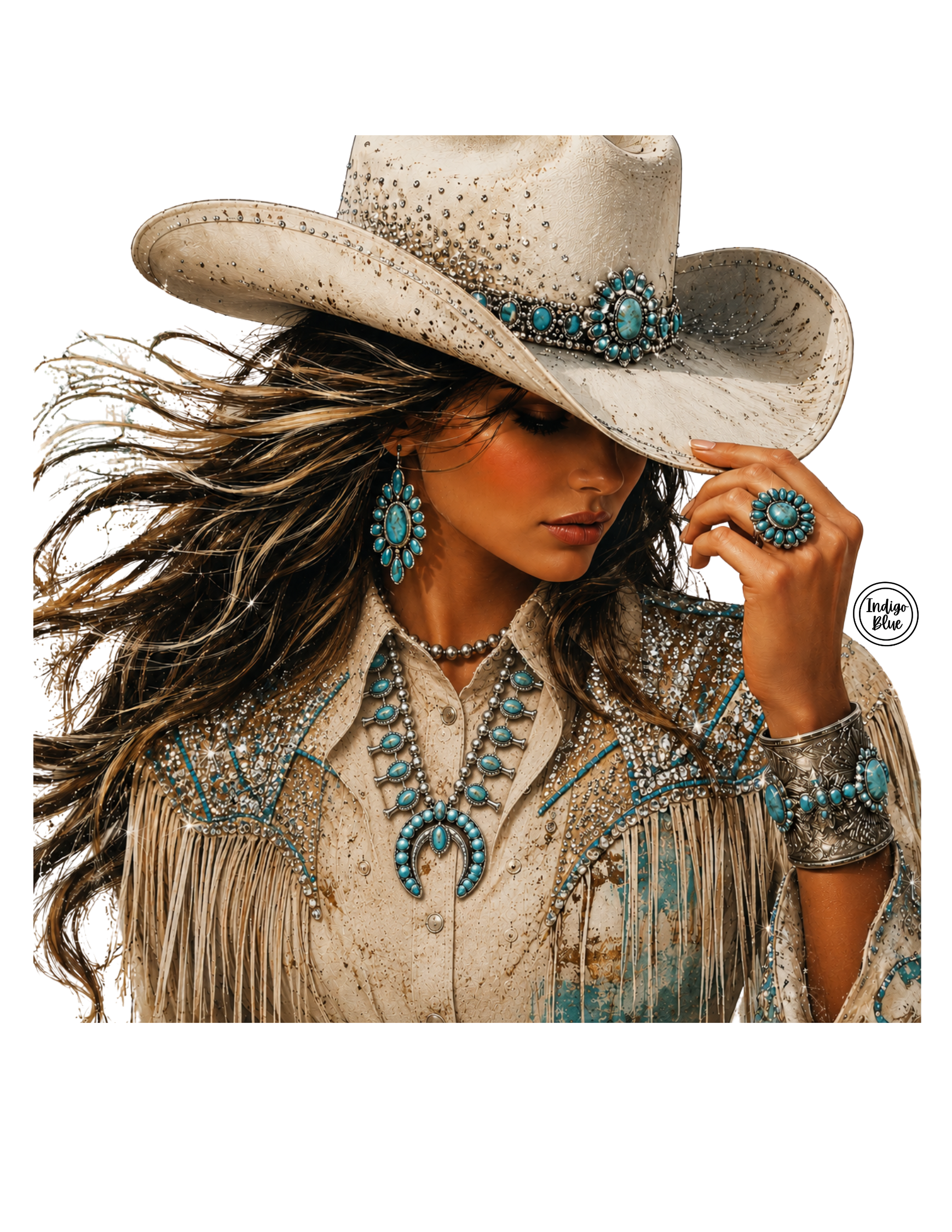 Indigo Blue Long Live Cowgirls