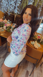 Judy Blue White High Waist Slim Shorts