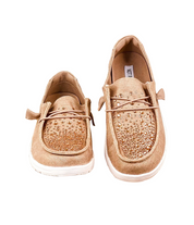 Maco Water Drop in Rose Gold Rhinestone