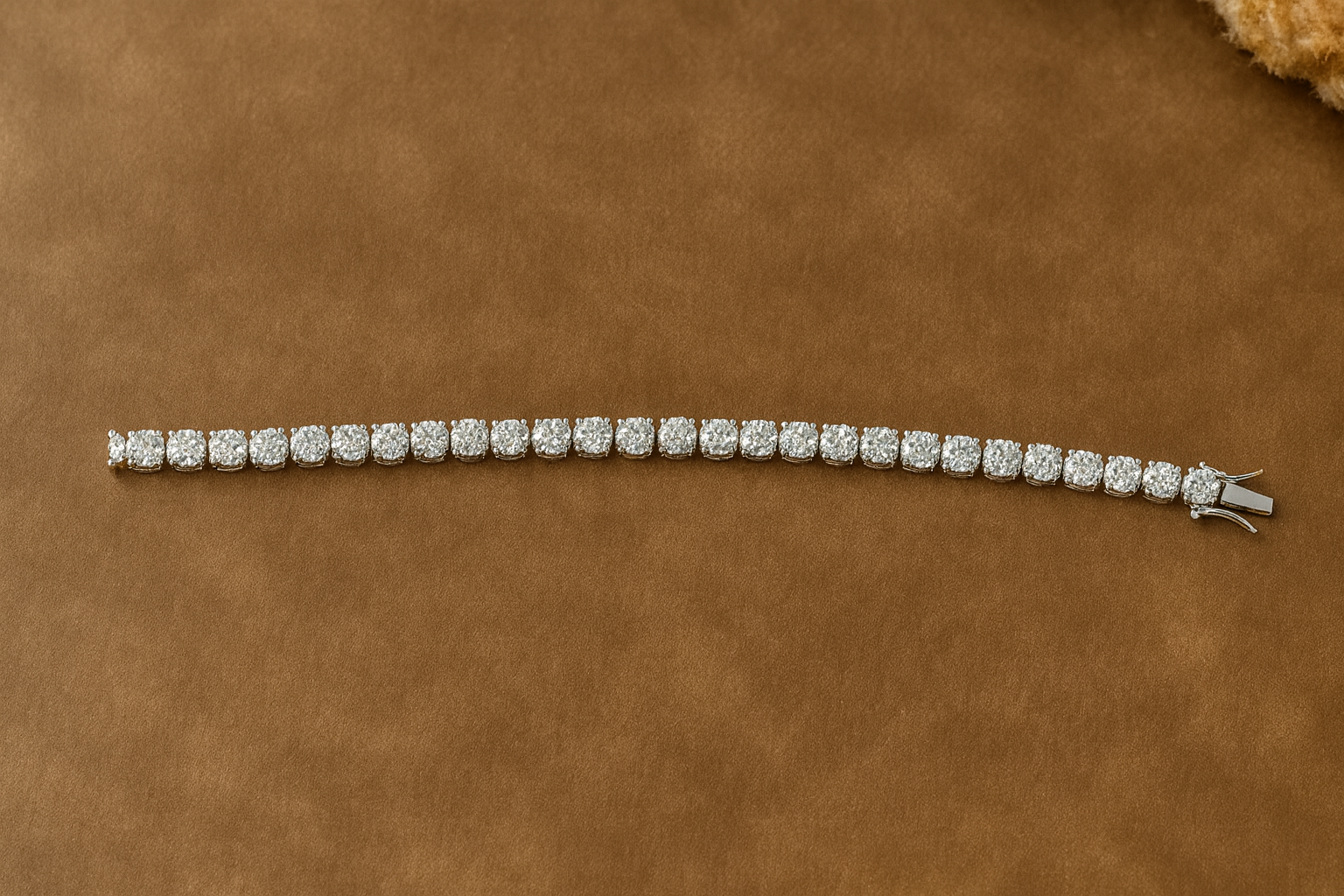 Bella Neane White Gold Tennis Bracelet  5mm