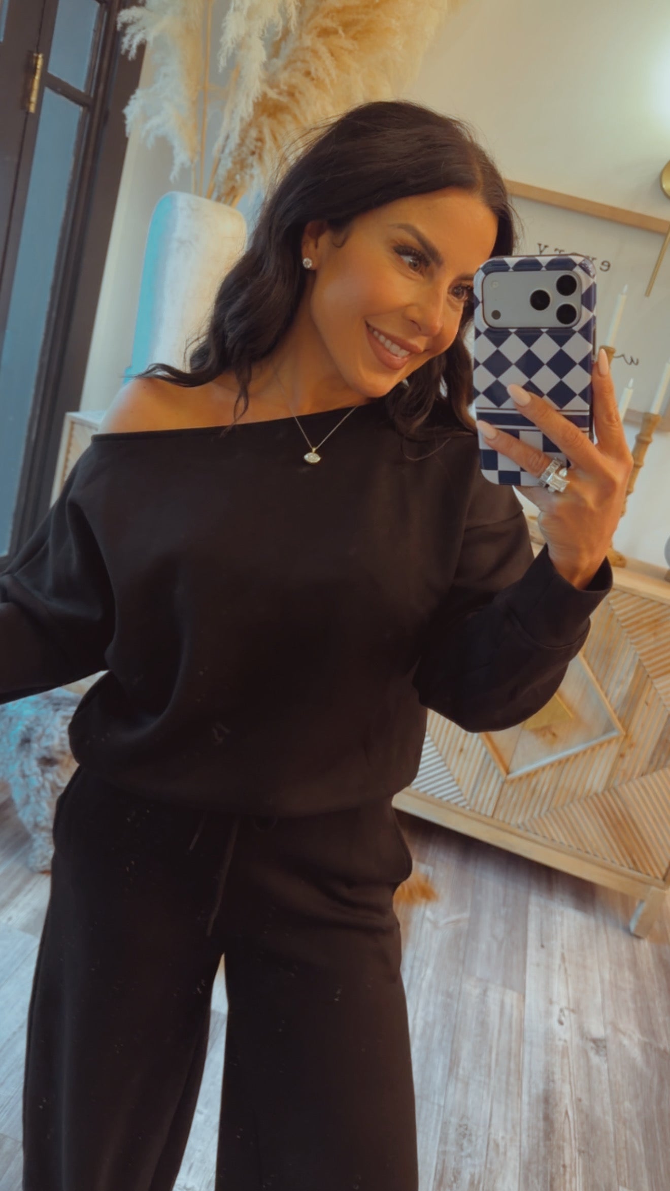Heaven Soft Black Straight Leg Joggers