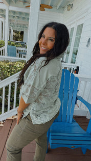 Lightweight Button Up Knit Layer Top