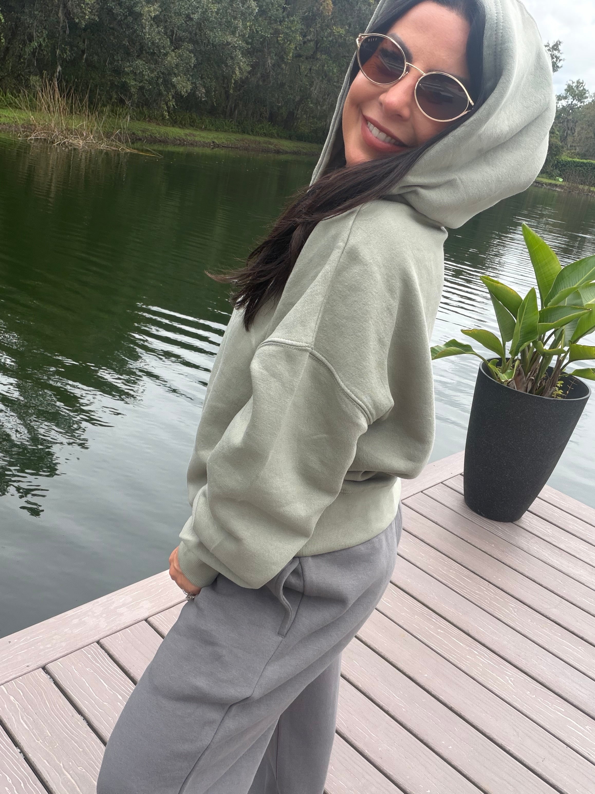 Heaven Soft Light Olive Hoodie