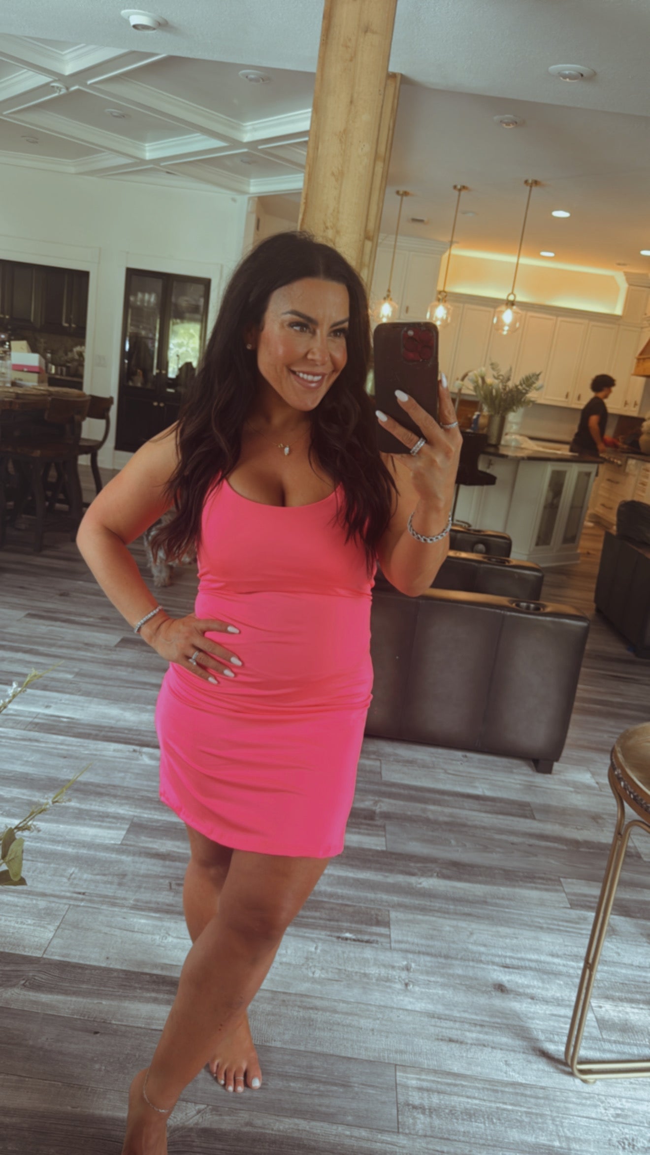 Neon Pink Tennis Dress