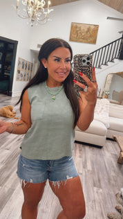 Sage Green Lightweight Tank