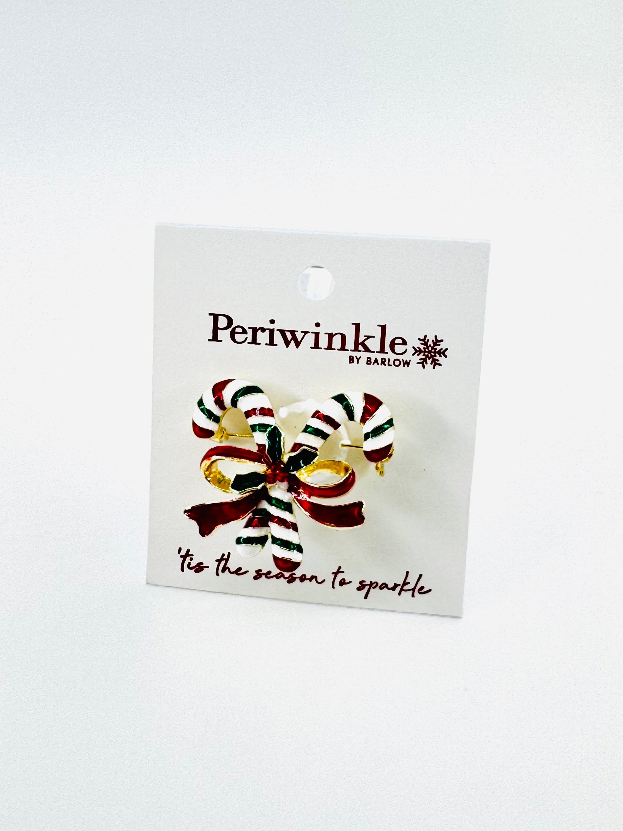 Candy Cane Christmas Pin