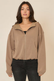Cozy Co Mocha Hoodie Jacket