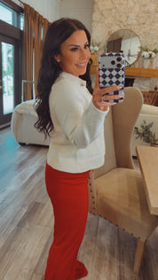 Cream Chic Button Up Cardi