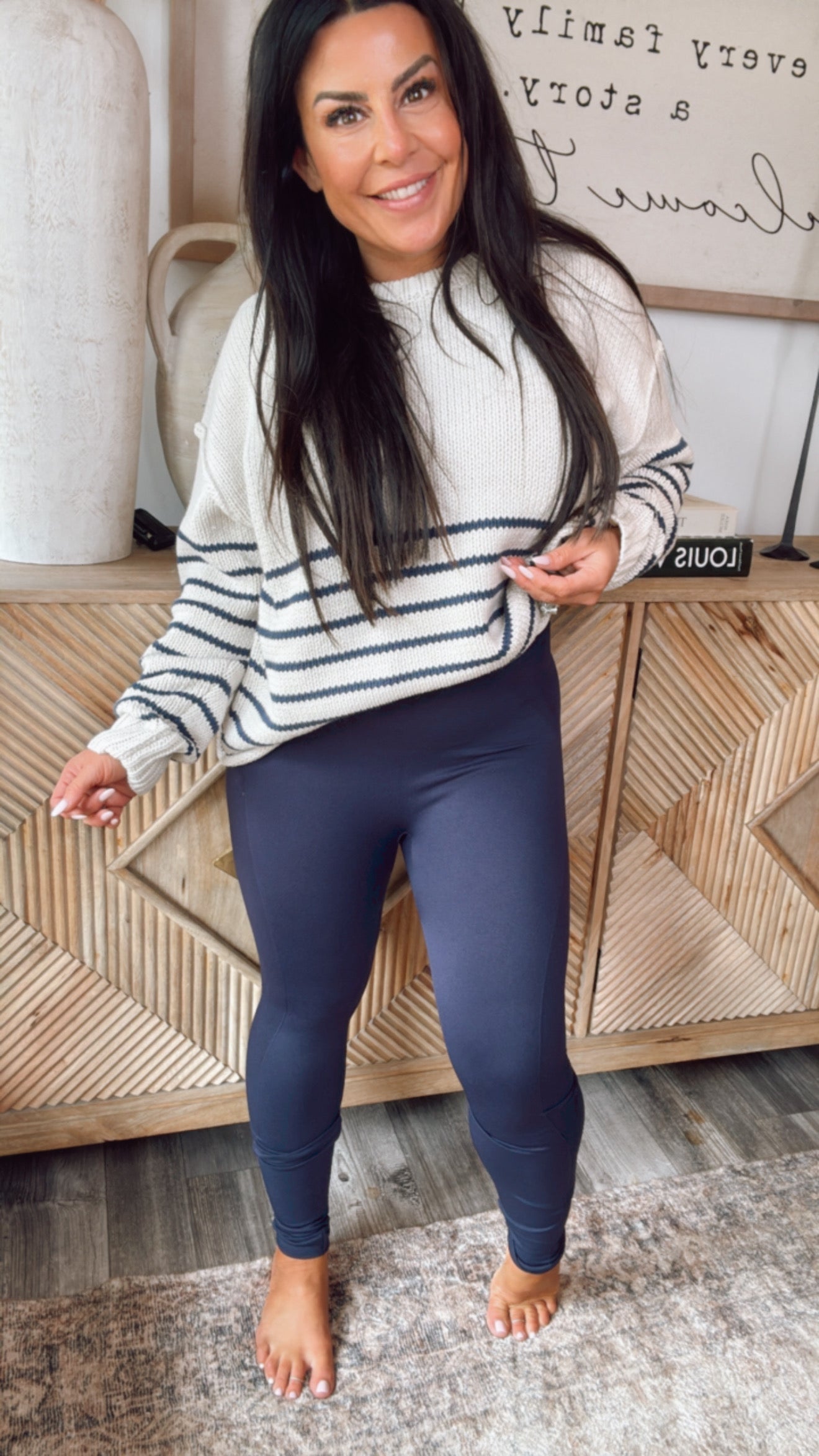 Navy Ultra Snatched Compression Leggings-DEAL OF THE DAY !!