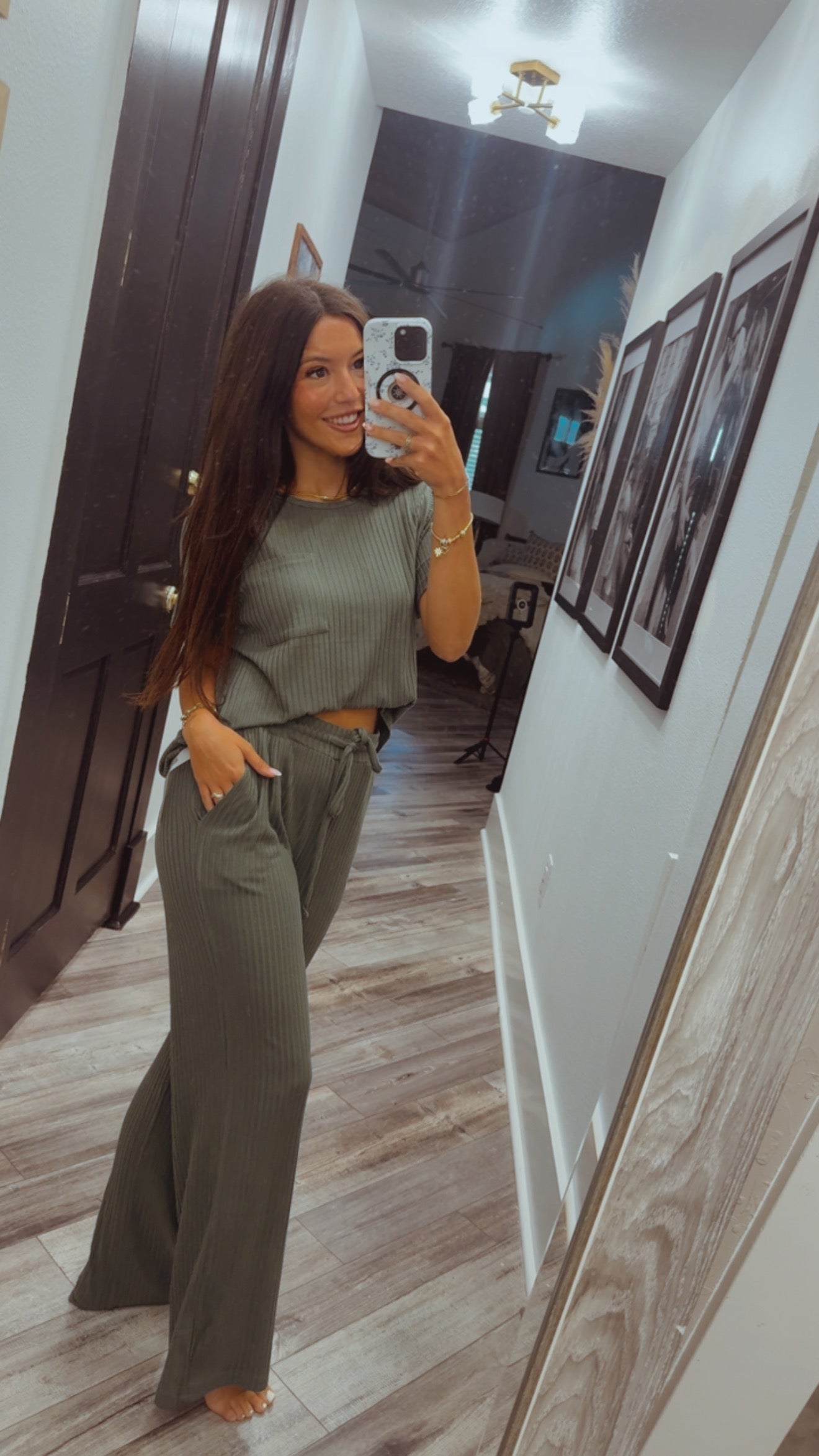 Evergreen Soft Ribbed Top