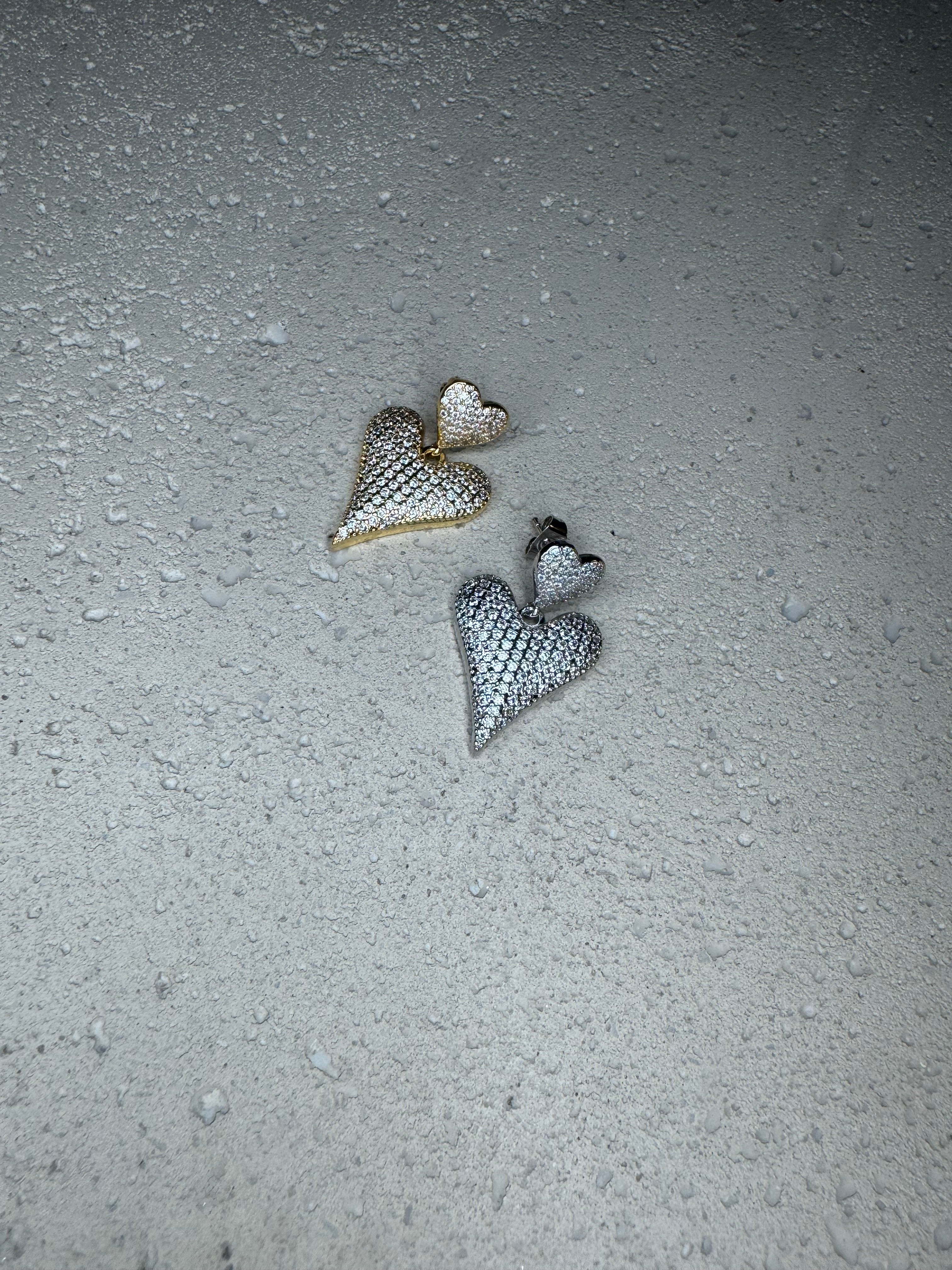 B.B.Lila Heart Hug Earrings
