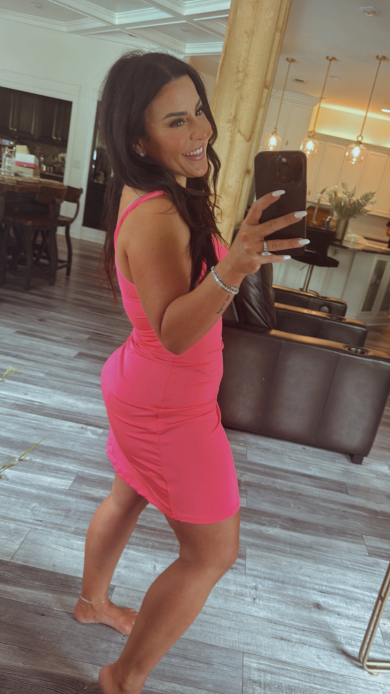Neon Pink Tennis Dress