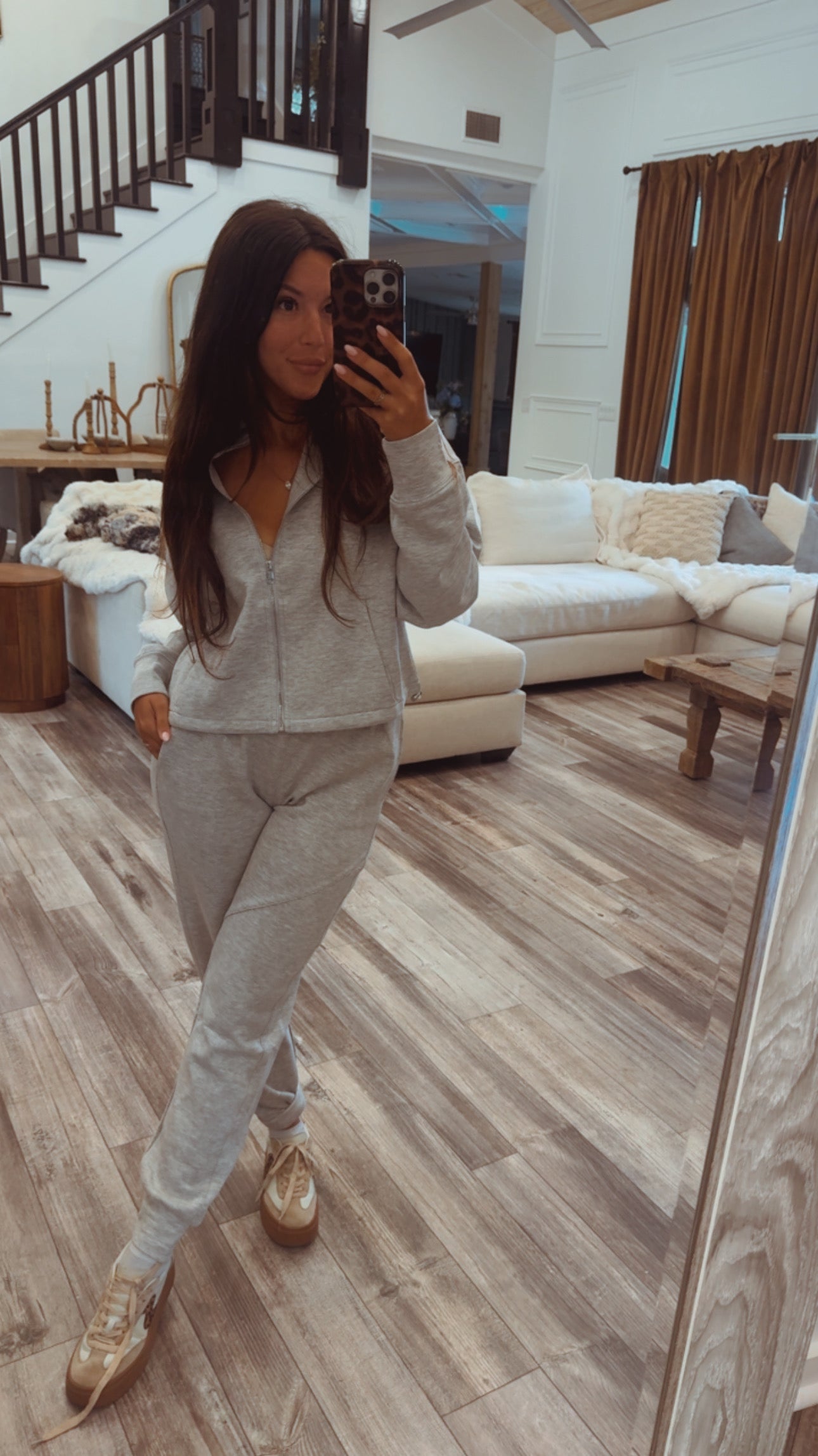 Heather Grey Ultra Soft The Greii Zip UP Jacket