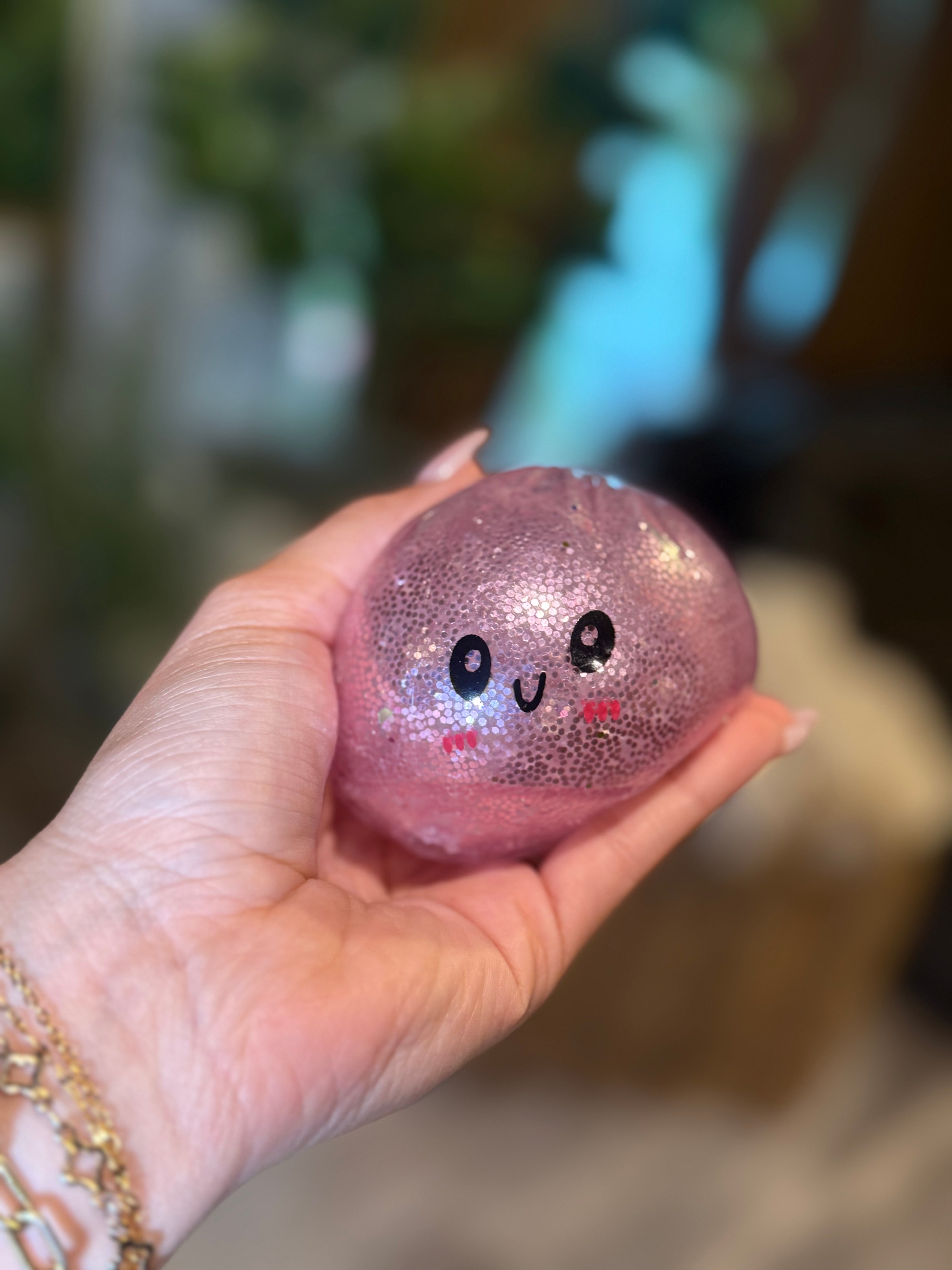 Pink Glitter Dumpling