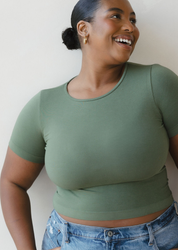 Short Sleeve Waist Length Top (DW)