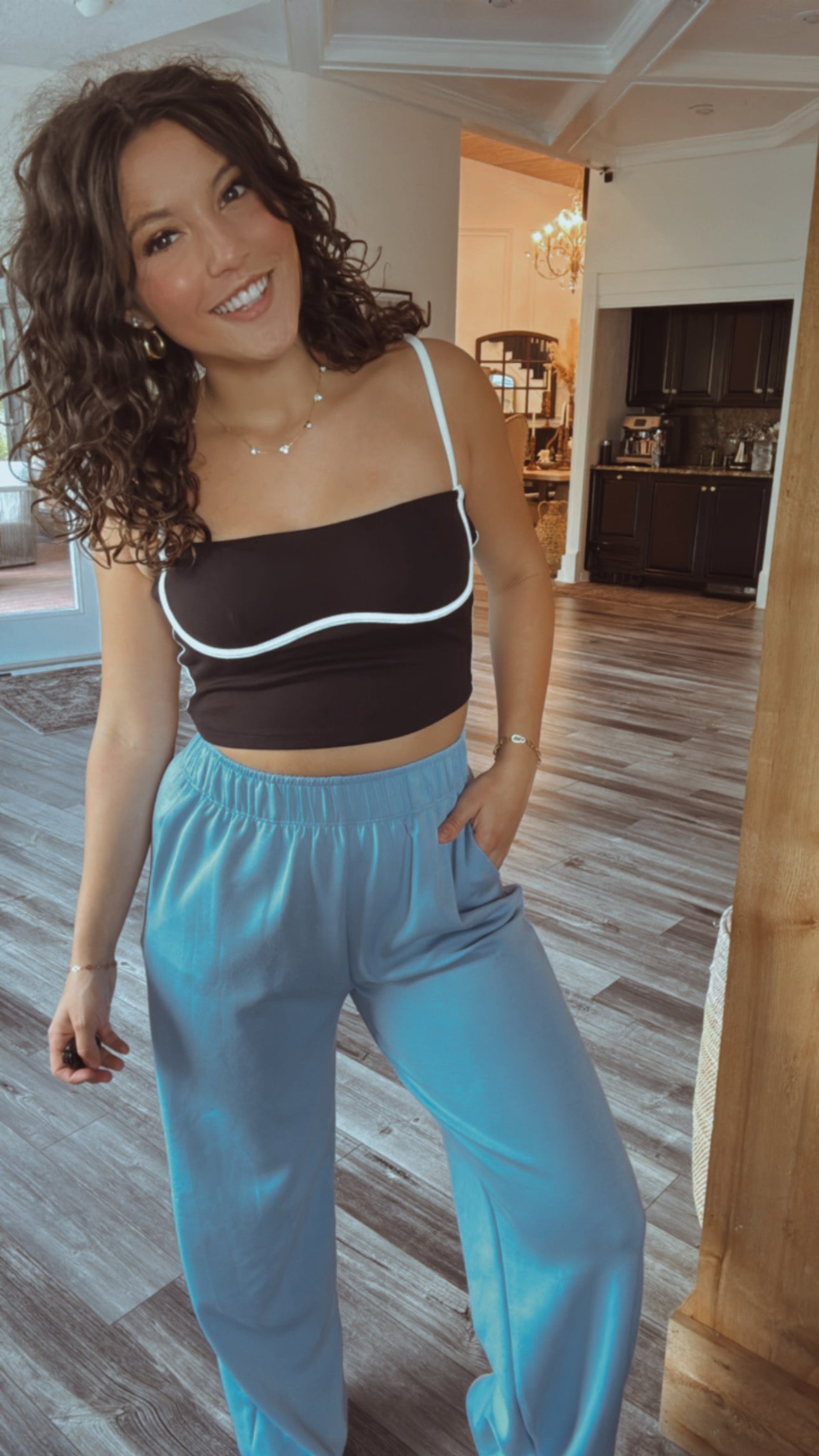 Ultra Soft Light Blue Cooling Joggers