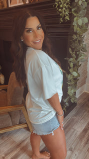 Distressed Light Wash Jean Shorts