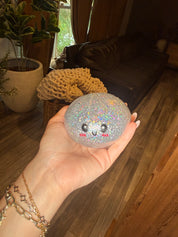 Silver Glitter Dumpling Squishy