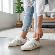 Corky Diva Rhinestone And White Sneakers