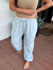 Ultra Soft Long Light Blue Joggers