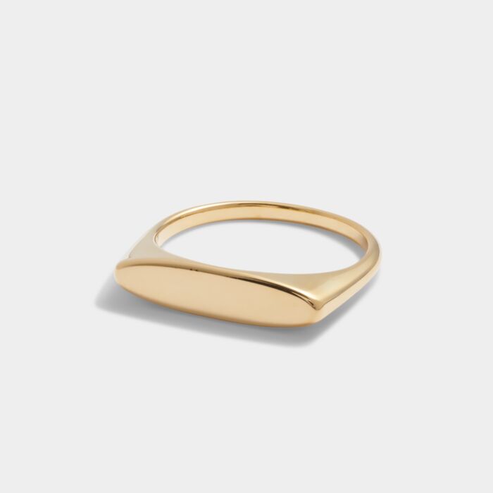 Katie Loxton Gold Flat Head ring
