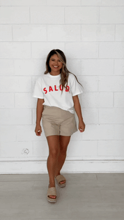 Salud On White True Fit Tee